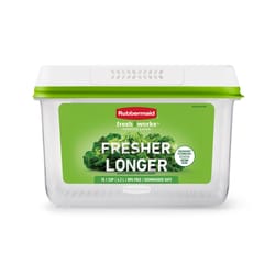 Rubbermaid FreshWorks 18.1 cups Clear Produce Keeper 1 pk