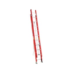 Werner 20 ft. H Fiberglass Extension Ladder Type IA 300 lb. capacity