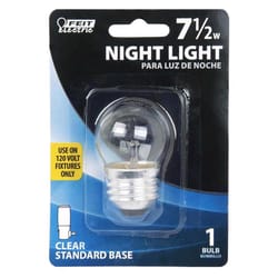 Feit 7.5 W S11 Nightlight Incandescent Bulb E26 (Medium) Clear 1 pk