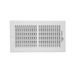 American Metal Products 4 in. H X 10 in. W White Steel Air Diffuser Grille