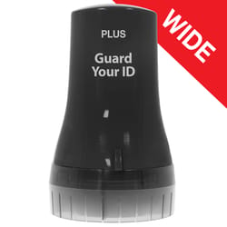 PLUS Guard Your ID 3.25 in. H X 1.8 in. W Round Black Identity Protection Roller 1 pk