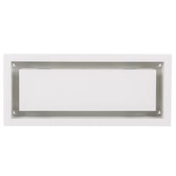 Fittes Aria Vent 10 in. H X 4 in. W Satin White ABS Plastic Wall/Ceiling Air Vent Return