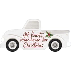 P. Graham Dunn Multicolored Truck Shape - All Heart Come Home for Christmas Sign 2.43 in.