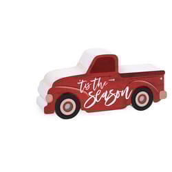 P. Graham Dunn Multicolored Truck - Tis The Season Sign 2.5 in.