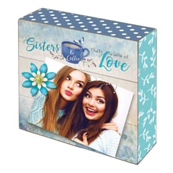 Oak Patch Gifts Cherished Women 5.25 in. H X 5.25 in. L Multicolored Wood Photo Blox
