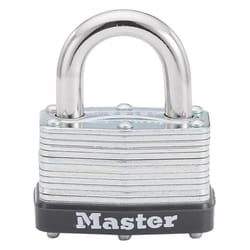 Master Lock 1-1/16 in. H X 1-3/4 in. W X 1-3/4 in. L Laminated Steel Breakaway Warded Padlock