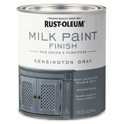 Rust-Oleum Matte Kensington Gray Water-Based Acrylic Milk Paint 1 quart (US)