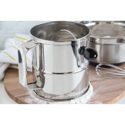 Fox Run Silver Stainless Steel Sifter 8 cups