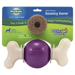 PetSafe Busy Buddy Multicolored Nylon/Rubber Bouncy Bone Chew Dog Toy Medium 1 pc