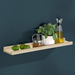 Dolle Border 1.2 in. H X 23.6 in. W X 3.5 in. D Oak Particle Board Decorative Wall Shelf
