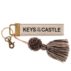 Karma Castle Tassel Keychain Cotton Canvas 1 pk