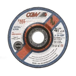 CGW 5 in. D X 7/8 in. Aluminum Oxide Cutting/Grinding Wheel 1 pc