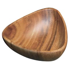 Pacific Merchants Brown Acacia Wood Three Sided Salad Bowl 1 ct