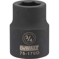 Dewalt 3/4 in. X 3/4 in. drive SAE 6 Point Impact Socket 1 pc