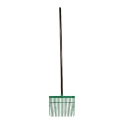 UnionTools 64 in. 18 Tine Poly Rake Wood Handle