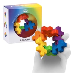 Plus-Plus Hexel Fidget Toy Multicolored 18 pc