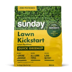 Sunday Lawn Kickstart All-Purpose Lawn Fertilizer For All Grasses 4000 sq ft