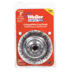 Weiler Vortec Pro 3 in. D X 5/8-11 in. Crimped Steel Crimped Wire Cup Brush 14000 rpm 1 pc
