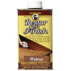 Howard Restor-A-Finish Semi-Transparent Walnut Oil-Based Wood Restorer 8 oz