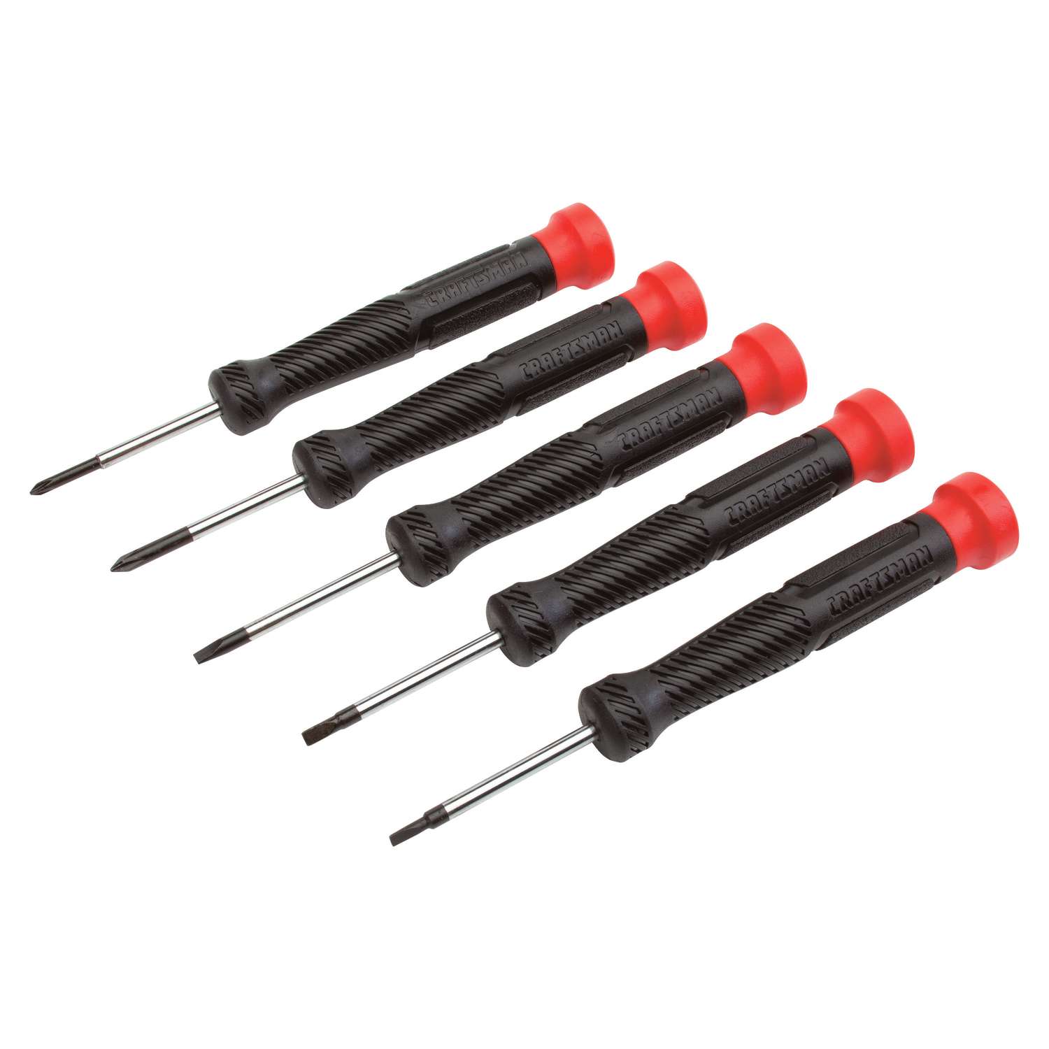 Craftsman 11/2 in. L Phillips/Slotted Precision Screwdriver Set 5 pc