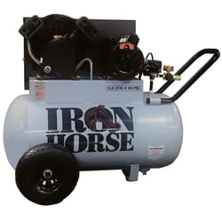 Iron Horse 20 gal Horizontal Portable Air Compressor 150 psi 5 HP