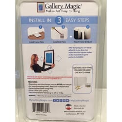 Gallery Magic White Adjustable Picture Hanging Kit 15 lb 1 each