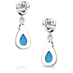 Montana Silversmiths Women's Blue Sands Silver/Turquoise Earrings
