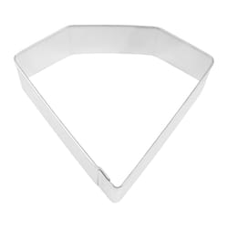 R&M International Corp Diamond 3 in. W X 4 in. L Cookie Cutter Silver 1 pc