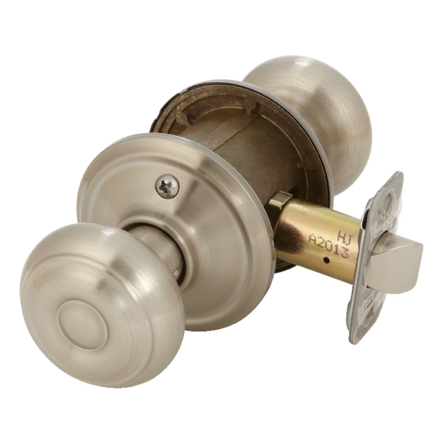 Schlage Satin Nickel Steel Passage Door Knob 2 Right or Left