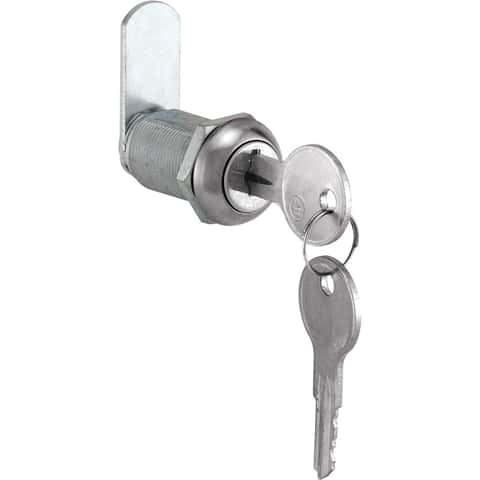 Prime-Line Chrome Silver Stainless Steel Cabinet/Drawer Lock - Ace Hardware