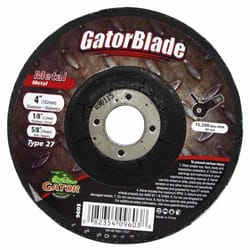 Gator 4 in. D X 5/8 in. Metal Grinding Wheel