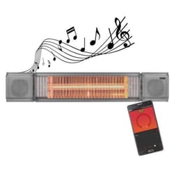 SUNHEAT 5100 BTU Electric Aluminum Wall Mount Patio Heater 180 sq ft