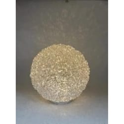 Luxe Light Decor Clear Acrylic 8 in. H Sphere Statue