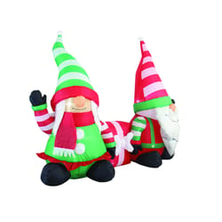 Celebrations 5 ft. Gnome Couple Inflatable