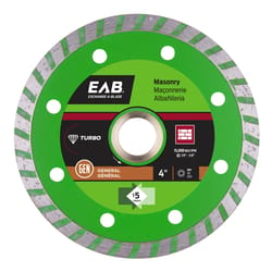 Exchange-A-Blade 4 in. D X 5/8 and 7/8 in. Diamond Turbo Diamond Saw Blade 1 pk