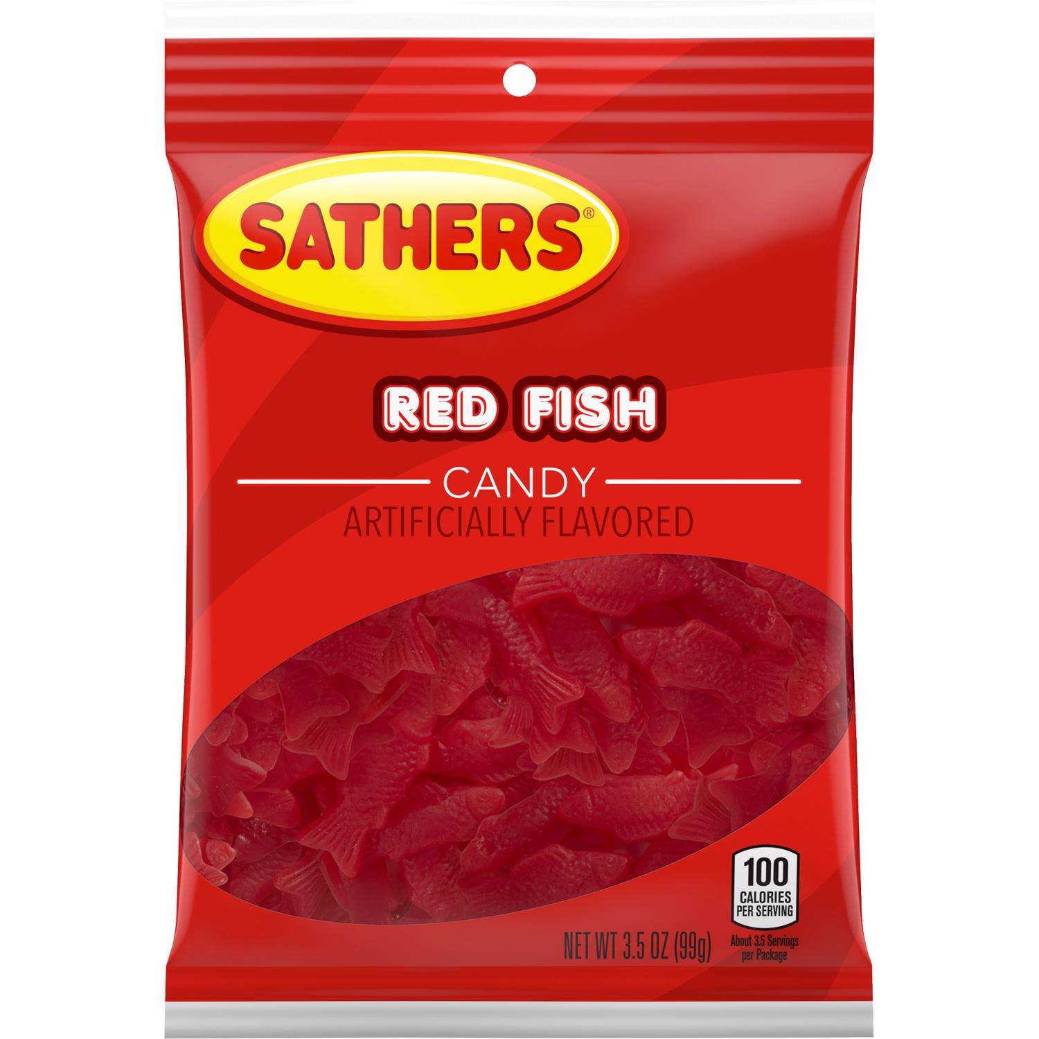 Sathers Fruity Red Fish Gummi Candy 31/2 oz Ace Hardware
