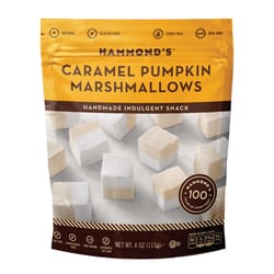 Hammond's Candies Natural Caramel Pumpkin Marshmallows 4 oz Bagged