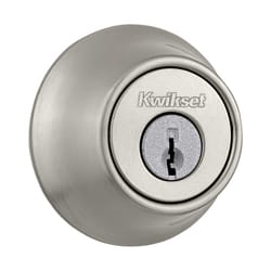 Kwikset Satin Nickel Metal Deadbolt