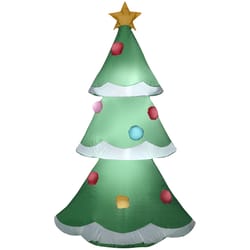 Gemmy Inflatable Christmas Tree with Snowy Layers 48 in. Inflatable