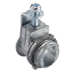 Halex 3/8 in. D Zinc Saddle Connector For Flex 5 pk