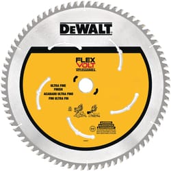 DeWalt FlexVolt 12 in. D X 1 in. Carbide Miter Saw Blade 60 teeth 1 pk