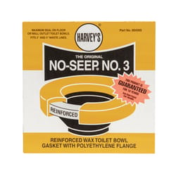 Harvey's No-Seep Wax Ring Polyethylene/Wax For Water Closets to Flanges