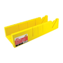 Ace 16 in. L X 4 in. W Plastic Mitre Box Yellow 1 pc