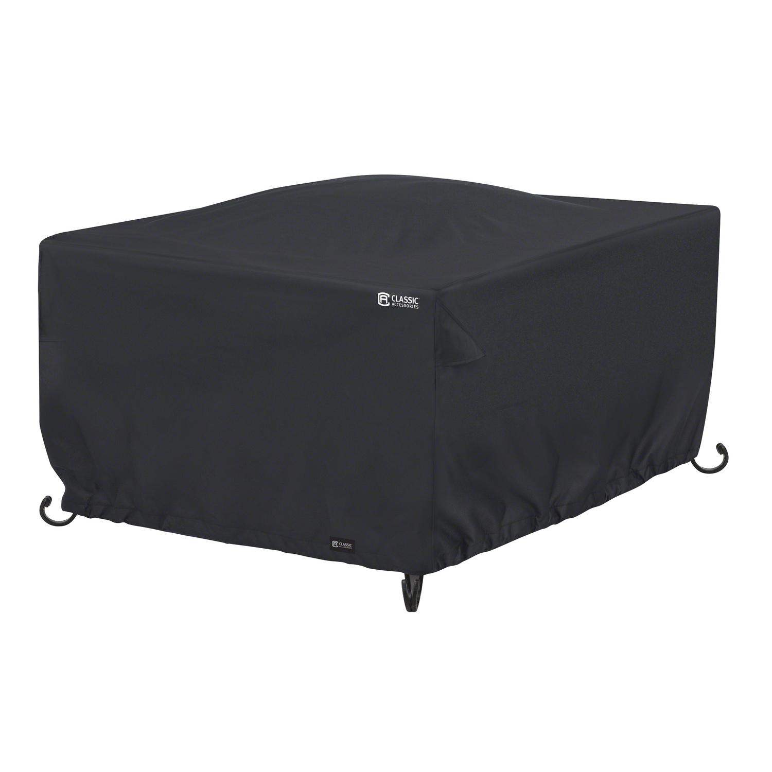 Classic Accessories 22 in. H X 42 in. W X 42 in. L Black Polyester Fire Pit Cover Uae Electronic uaeelectronic.com