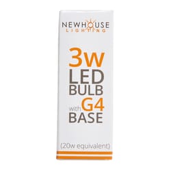 Newhouse Lighting Linear G4 LED Bulb Soft White 20 Watt Equivalence 4 pk