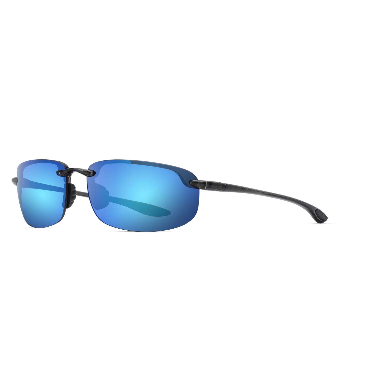 サングラス Maui Jim Maui Jim - Ho'Okipa Blue Hawaii Maui Jim Ho'okipa Unisex Smoke Gray Frame Blue Hawaii Lens