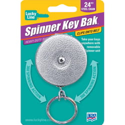 Lucky Line Key Bak Chrome/Metal Silver Key Reel