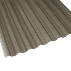Suntuf 26 in. W X 8 ft. L Polycarbonate Roofing Panel Solar Gray