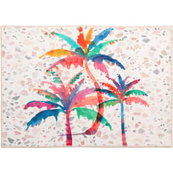 Olivia's Home 22 in. W X 32 in. L Multi-Color Terrazzo Palms Polyester Accent Rug