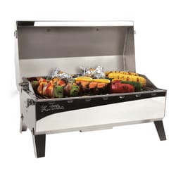 Camco Stow N Go 160 1 Burner Liquid Propane Grill Stainless Steel